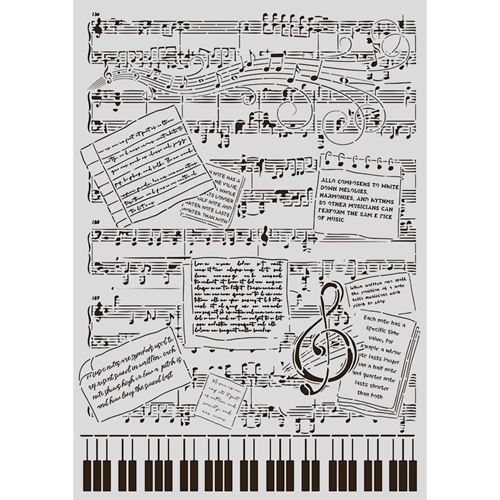 Big Stencil A3 Art Stories Symphony musica