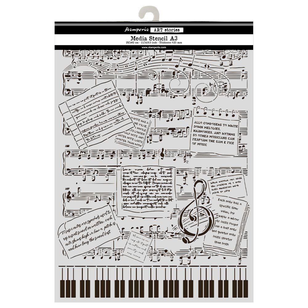 Big Stencil A3 Art Stories Symphony musica
