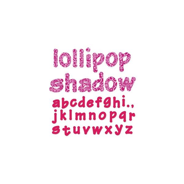Bigz Alfabeto Lollipop Shadow
