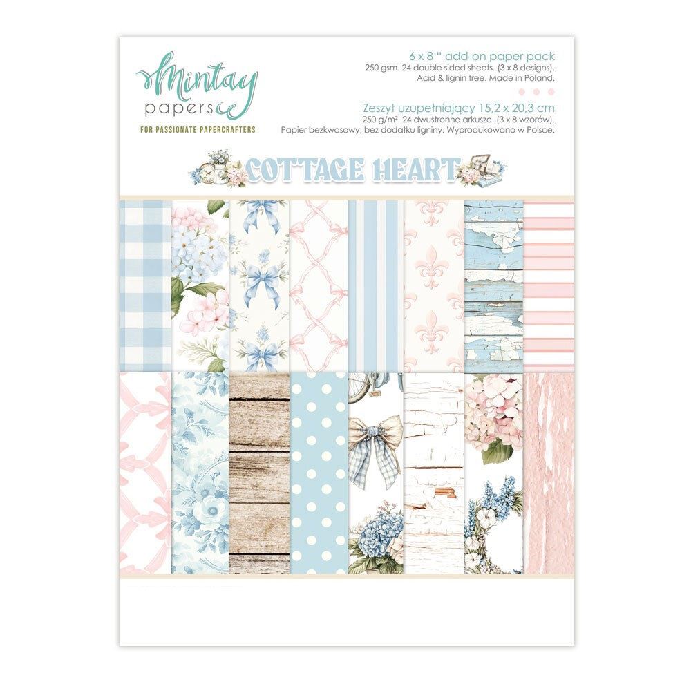 Blocchi di Carte Cottage Heart 15 x 20