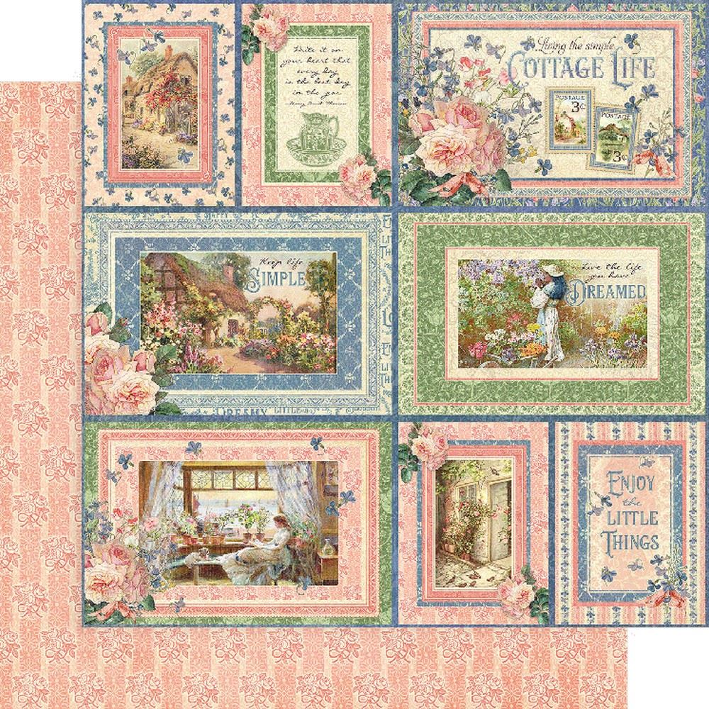 Carta da Lettere Vintage, 50 Pezzi di Fogli Di Scrittura Carta Vintage