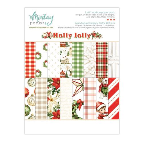 Blocchi di Carte Holly Jolly 15 x 20