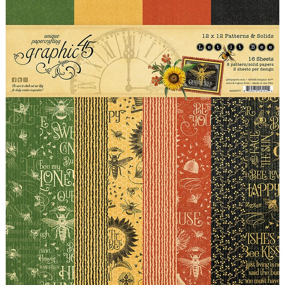 Blocchi di Carte Let It Bee 30 x 30
