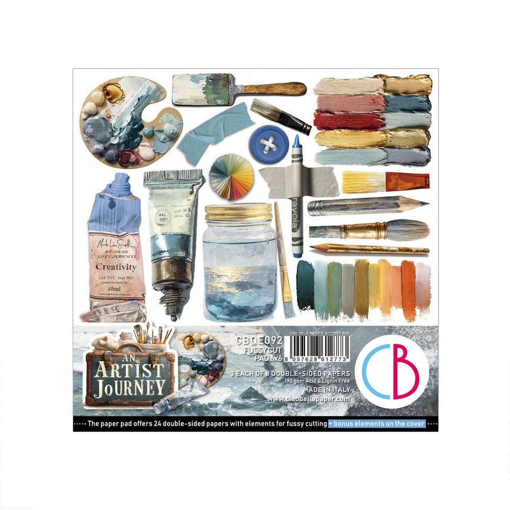 Blocchi di Carte Scrap An Artist Journey Pad cm 15 x 15