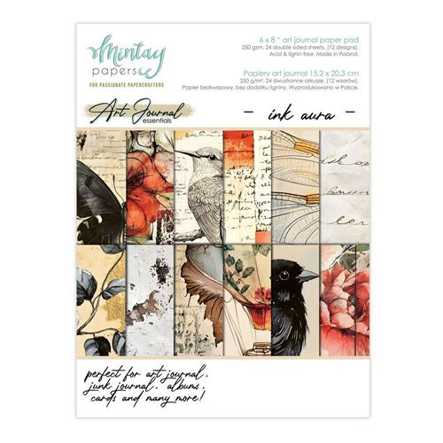 Blocchi di Carte Scrap Art Journal Ink Aura cm 15 x 20