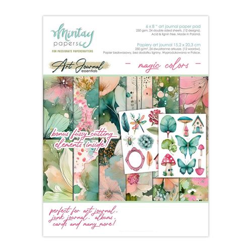 Blocchi di Carte Scrap Art Journal Magic Colors cm 15 x 20