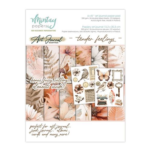 Blocchi di Carte Scrap Art Journal Tender Feelings cm 15 x 20