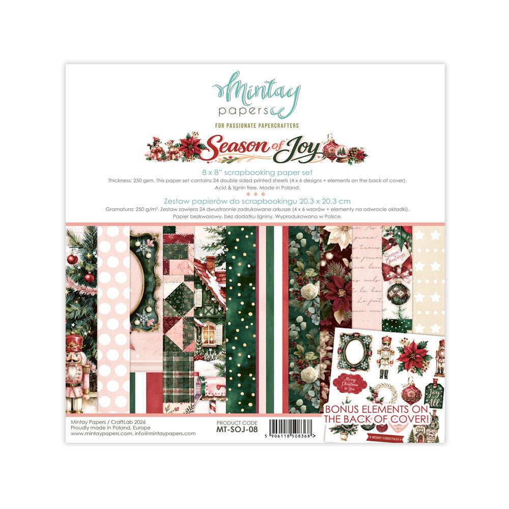Blocchi di Carte Scrap Blossom Serenity 20x20