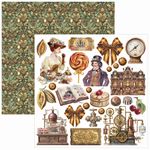 Blocchi di Carte Scrap Chocolate Wanderlust Fussy Cut Pad cm 15 x 15