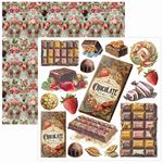 Blocchi di Carte Scrap Chocolate Wanderlust Fussy Cut Pad cm 15 x 15