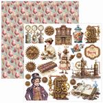Blocchi di Carte Scrap Chocolate Wanderlust Fussy Cut Pad cm 15 x 15