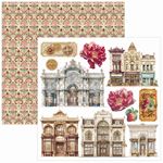Blocchi di Carte Scrap Chocolate Wanderlust Fussy Cut Pad cm 15 x 15