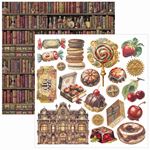 Blocchi di Carte Scrap Chocolate Wanderlust Fussy Cut Pad cm 15 x 15