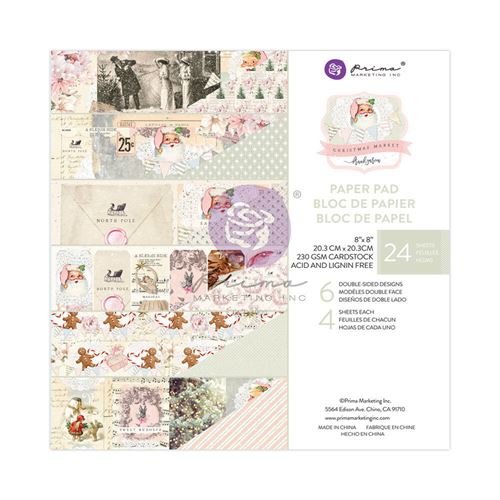 Blocchi di Carte Scrap Christmas Market 20x20