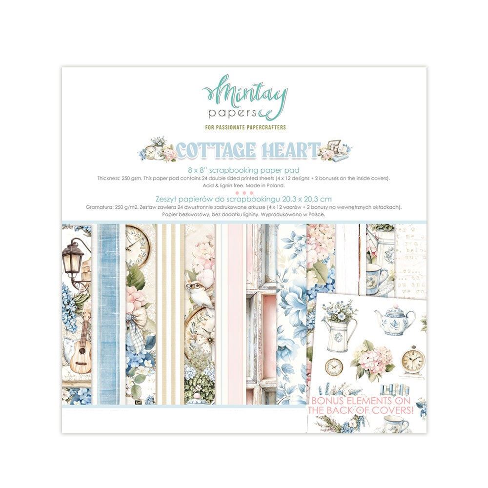 Blocchi di Carte Scrap Cottage Heart 20x20