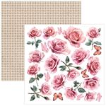 Blocchi di Carte Scrap Courtly Love Fussy Cut Pad cm 15 x 15
