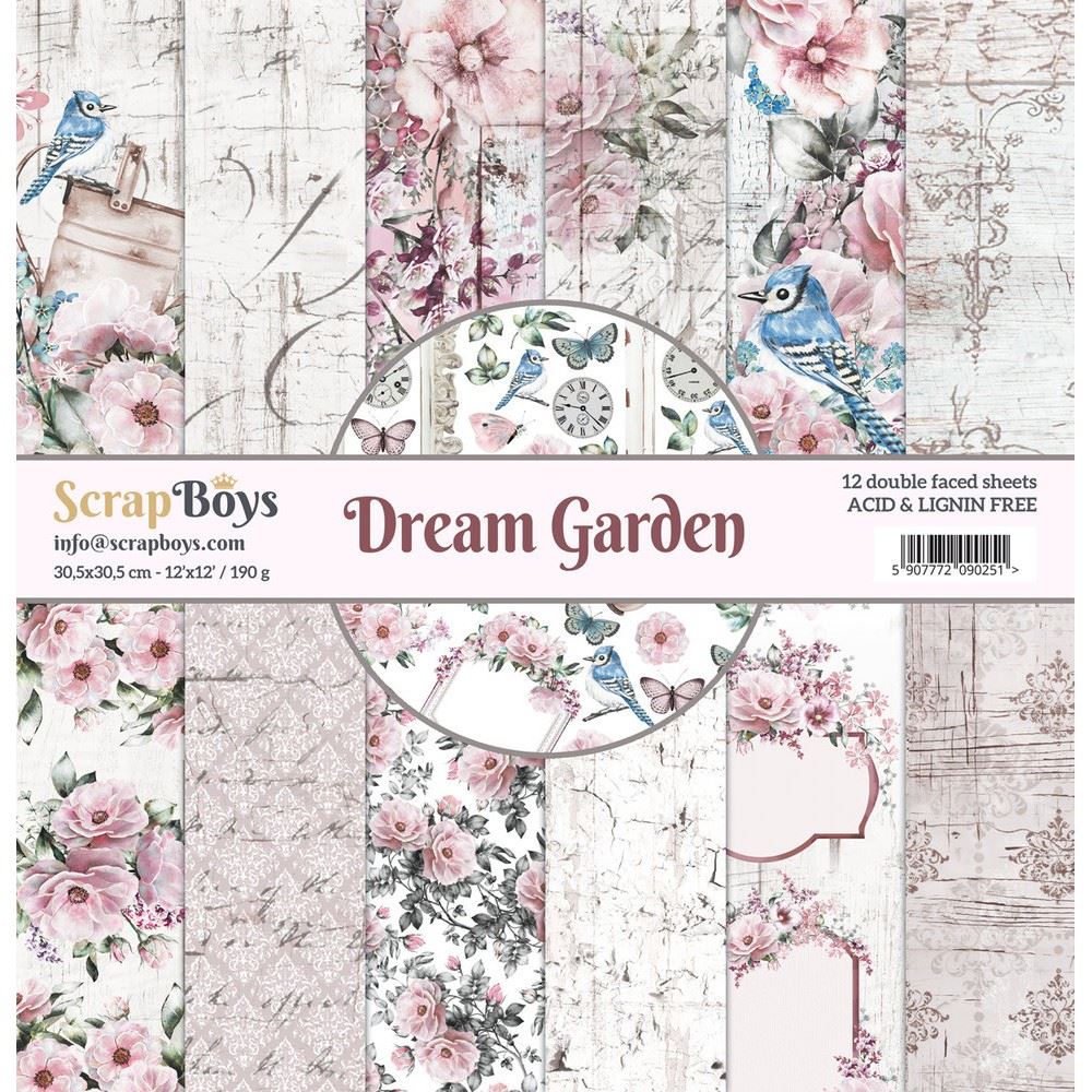 Blocchi di Carte Scrap Dream Garden 30 x 30