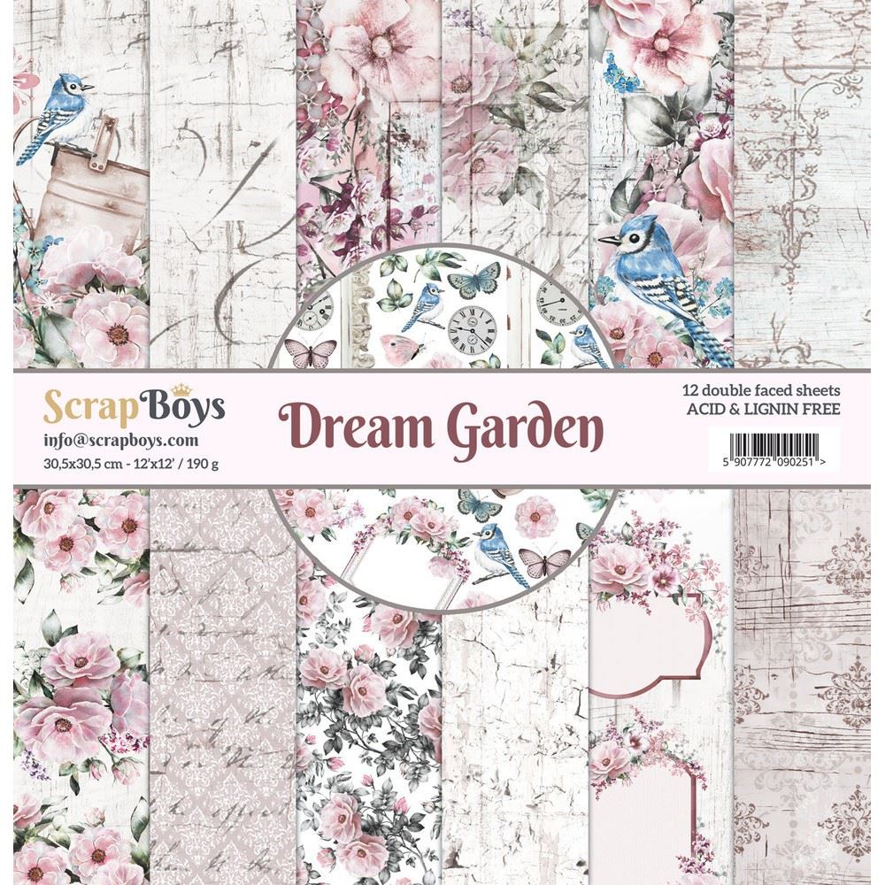 Blocchi di Carte Scrap Dream Garden 30 x 30