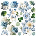 Blocchi di Carte Scrap Eastern Journey Fussy Cut Pad cm 15 x 15