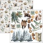Blocchi di Carte Scrap Forest Tales Fussy Cut Pad cm 15 x 15
