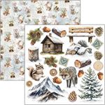 Blocchi di Carte Scrap Forest Tales Fussy Cut Pad cm 15 x 15