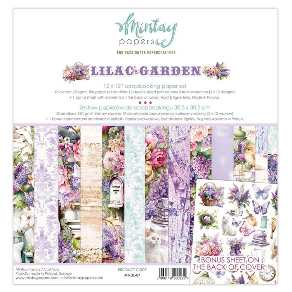 Blocchi di Carte Scrap Lilac Garden 30 x 30