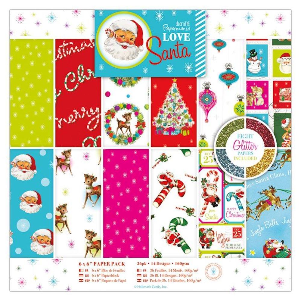 Blocchi di Carte Scrap Love Santa