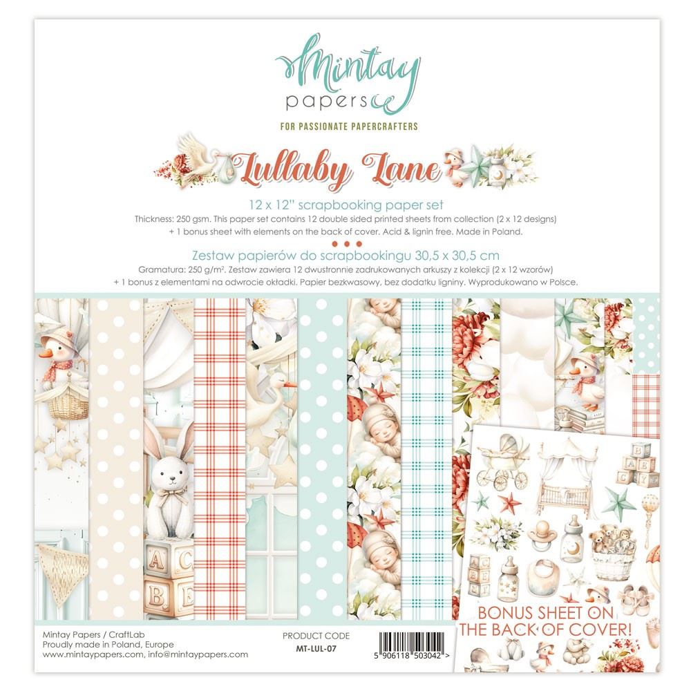 Blocchi di Carte Scrap Lullaby Lane 30 x 30