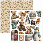 Blocchi di Carte Scrap Merry & Bright Fussy Cut Pad cm 15 x 15