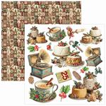 Blocchi di Carte Scrap Merry & Bright Fussy Cut Pad cm 15 x 15