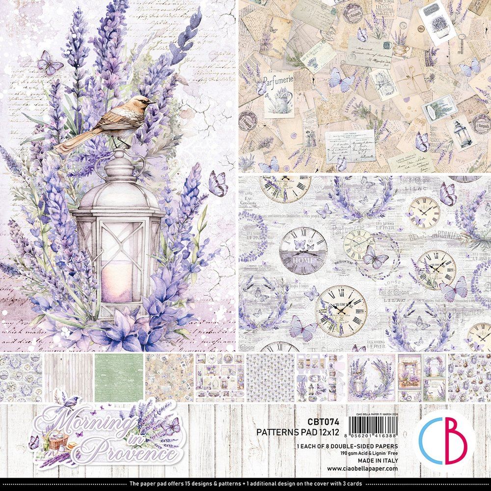 Blocchi di Carte Scrap Morning in Provence Pad 8