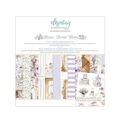 Blocchi di Carte Scrap Home Sweet Home 20x20