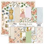 Blocchi di Carte Scrap Sewing Love 30 x 30