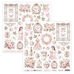 Blocchi di Carte Scrap Shabby Pack 15 x 15