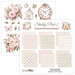 Blocchi di Carte Scrap Shabby Pack 20 x 20