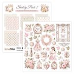 Blocchi di Carte Scrap Shabby Pack 30 x 30