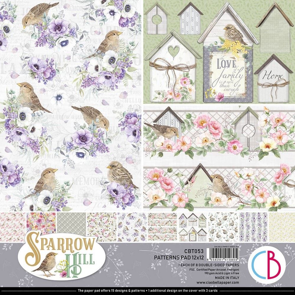 Blocchi di Carte Scrap Sparrow Hill 8