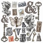 Blocchi di Carte Scrap Typographic Fussy Cut Pad cm 15 x 15