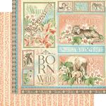 Blocchi di Carte Scrap Wild And Free 20 x 20