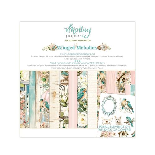 Blocchi di Carte Scrap Windged Melodies 20x20