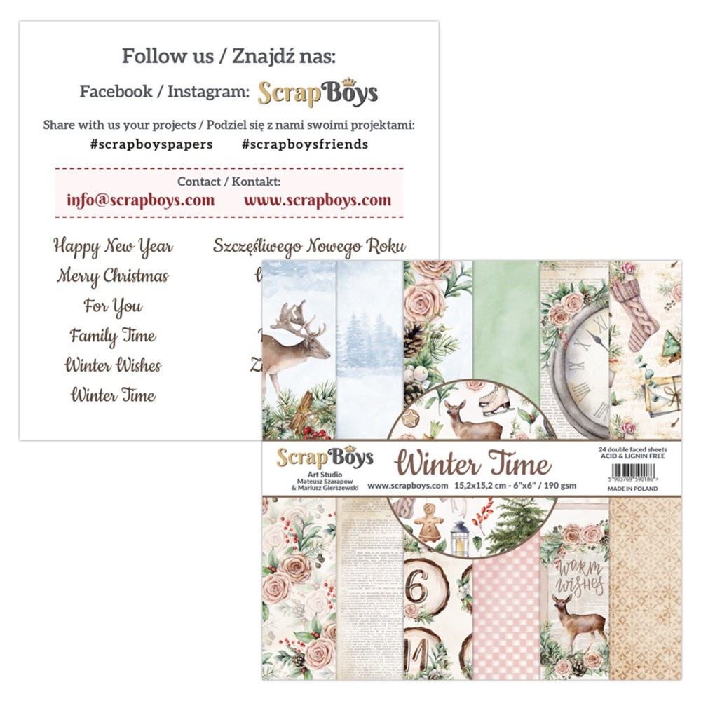 XERE 40 fogli di carta blu per scrapbooking, 15,2 x 15,2 cm, motivo