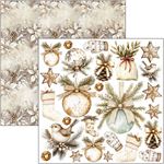 Blocchi di Carte Scrap Winter season Fussy Cut Pad cm 15 x 15