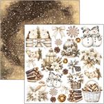 Blocchi di Carte Scrap Winter season Fussy Cut Pad cm 15 x 15