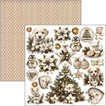 Blocchi di Carte Scrap Winter season Fussy Cut Pad cm 15 x 15