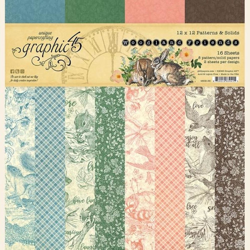 Blocchi di Carte Woodland Friends 30 x 30