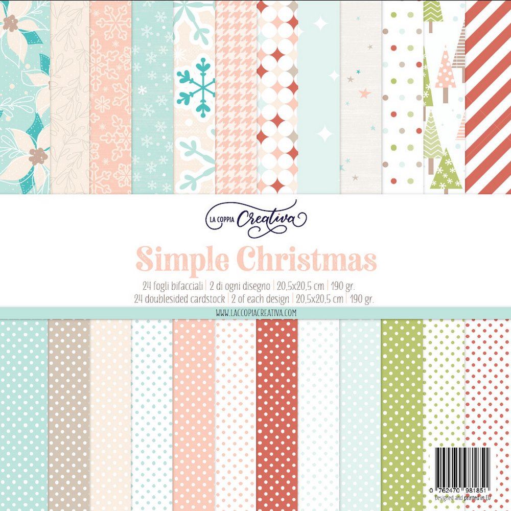 Blocco Carte Scrap Simple Christmas