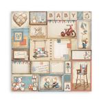 Blocco Di Carte Scrap Mini 6 fogli Baby cm 20 x 20
