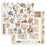 Blocco Di Carte Scrap Mini 6 fogli Baby cm 30 X 30