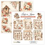 Blocco Di Carte Scrap Mini 6 fogli Lady in Japan cm 30 X 30