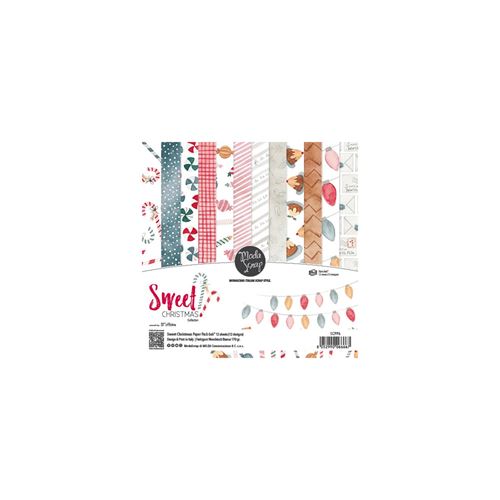 Blocco  di Carte Scrap Sweet Christmas cm 15 x 15